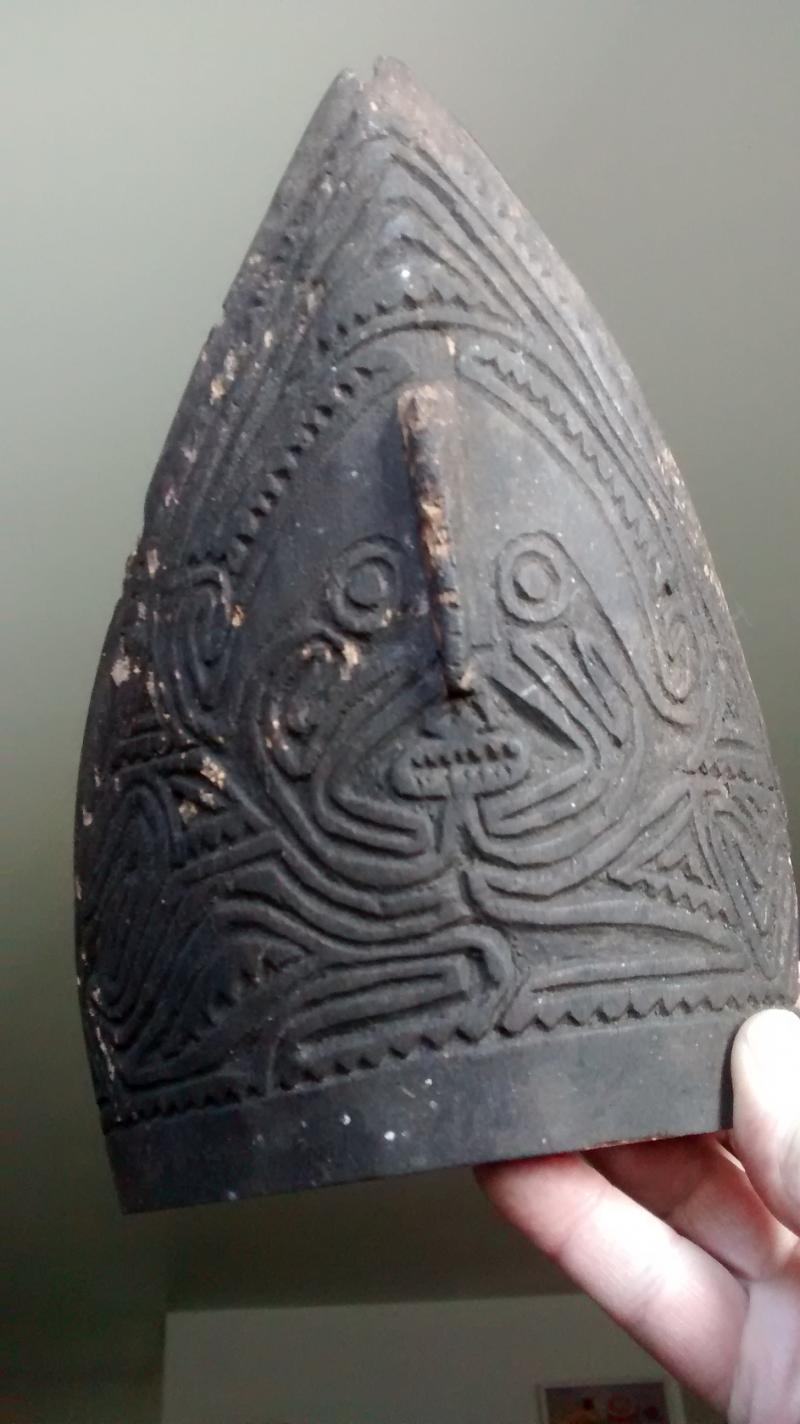 Papuan Gulf drum carving
